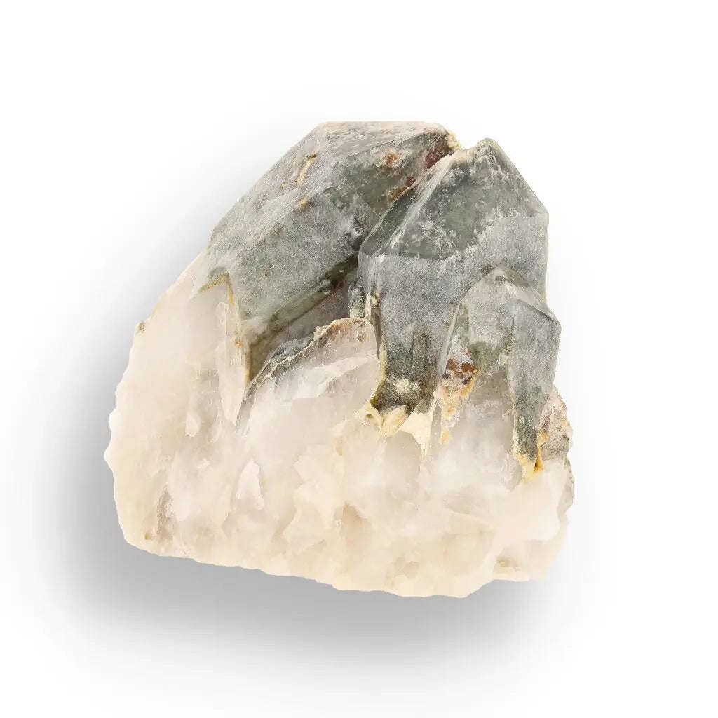 Chlorite Included Quartz Multi-Crystal South Africa