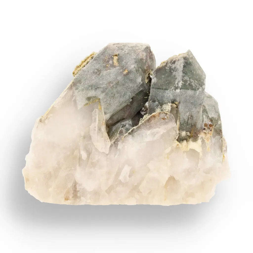 Chlorite Included Quartz Multi-Crystal South Africa