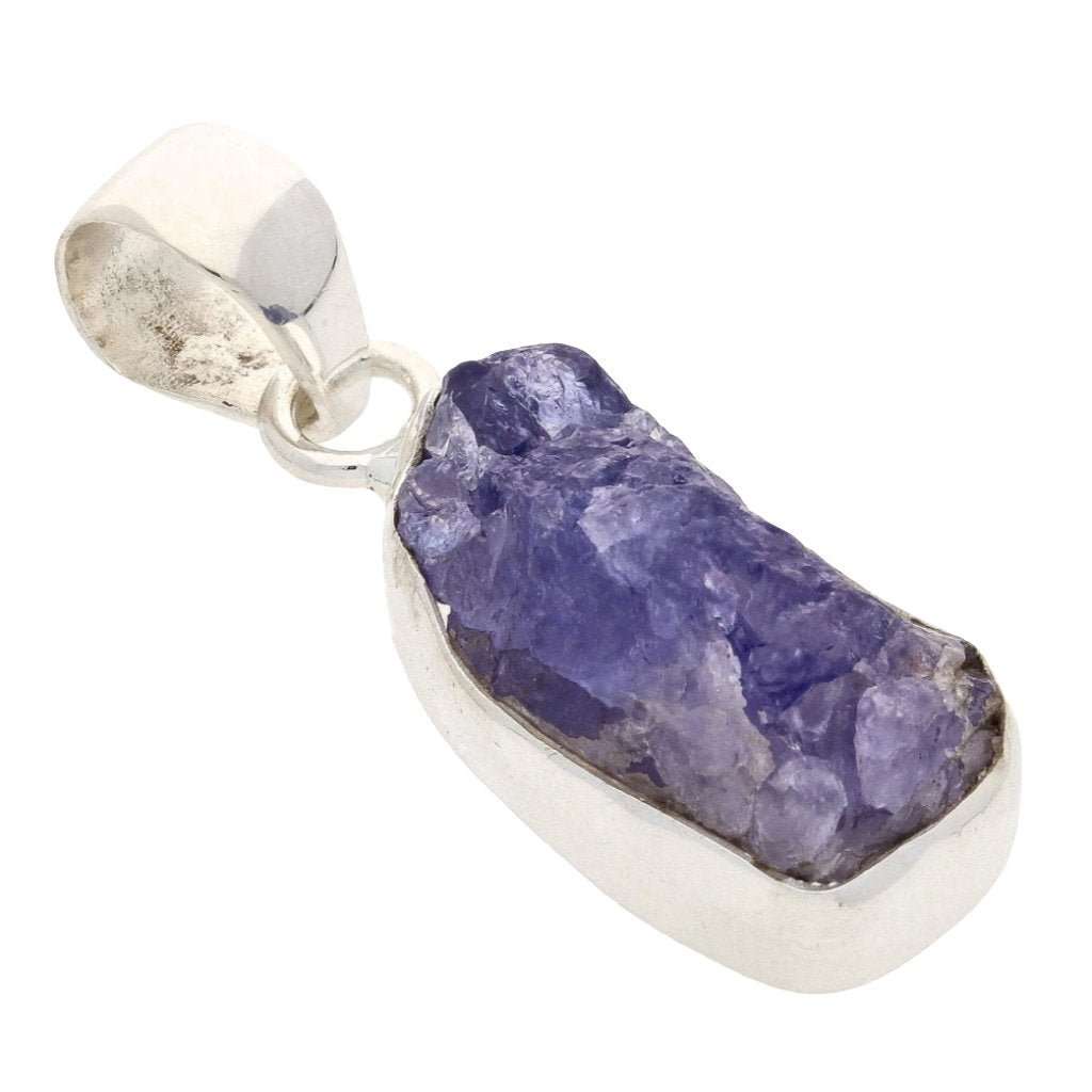 Elemental Aura Rough Tanzanite Necklace