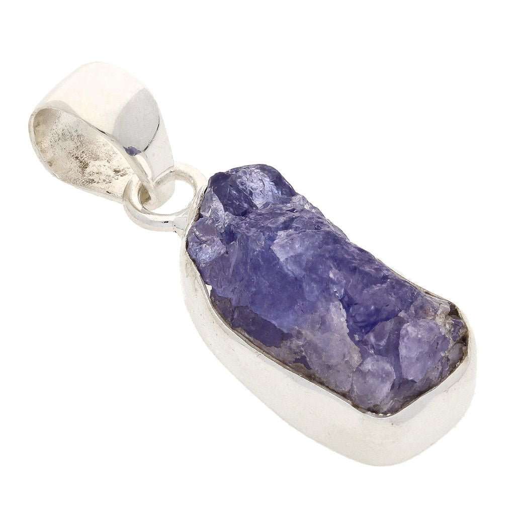 Elemental Aura Rough Tanzanite Necklace