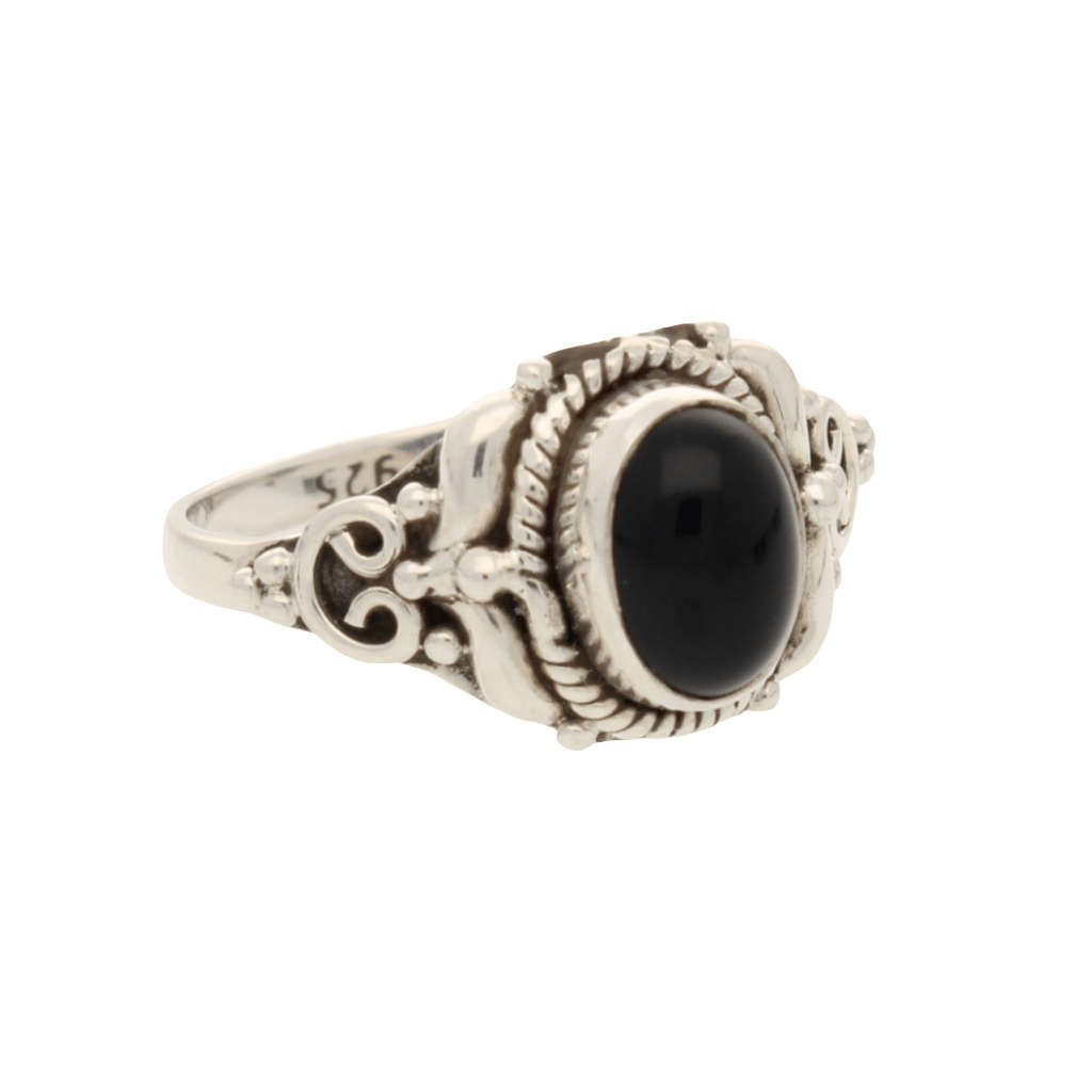 Black Onyx: Infinite Strength Sterling Silver Ring