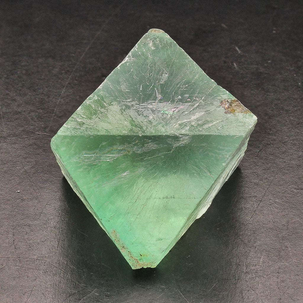 Natural Green Fluorite Octahedron