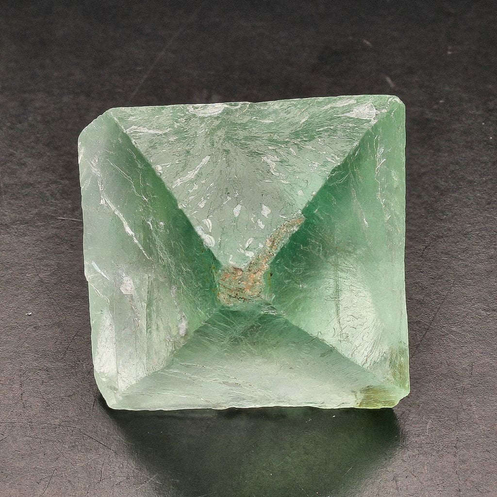 Natural Green Fluorite Octahedron
