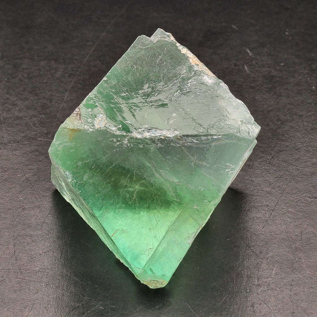 Natural Green Fluorite Octahedron