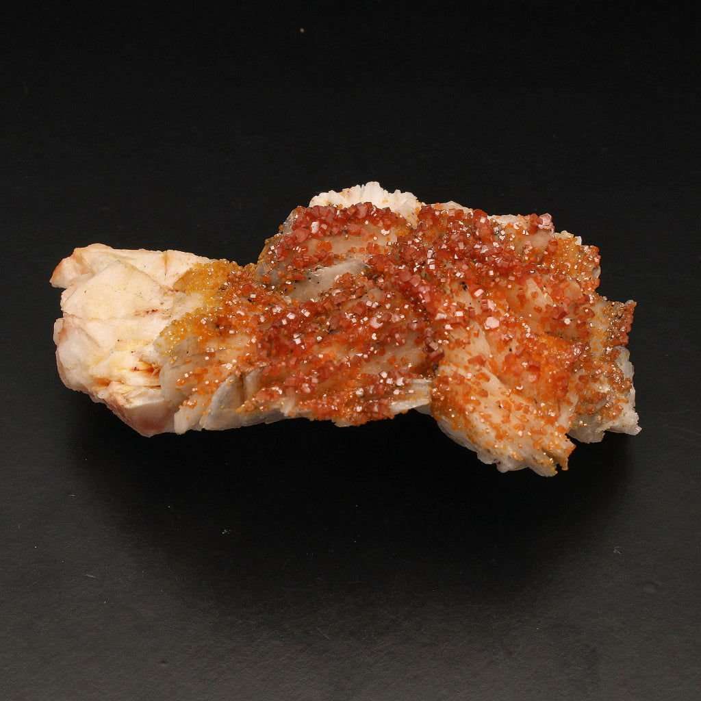 Vibrant Vanadinite Crystals on Barite
