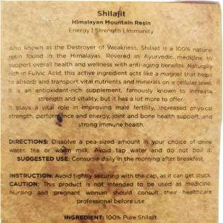 Shilajit - Pure Mountain Resin