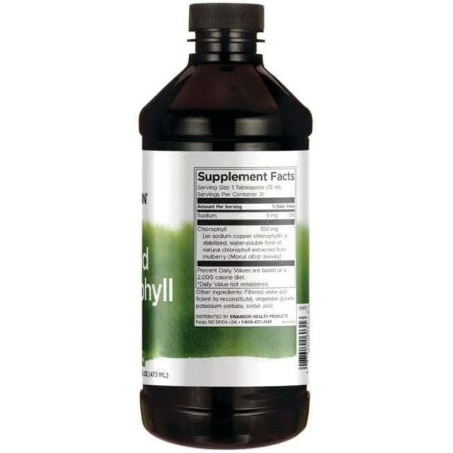 Swanson Liquid Chlorophyll Large -473ml