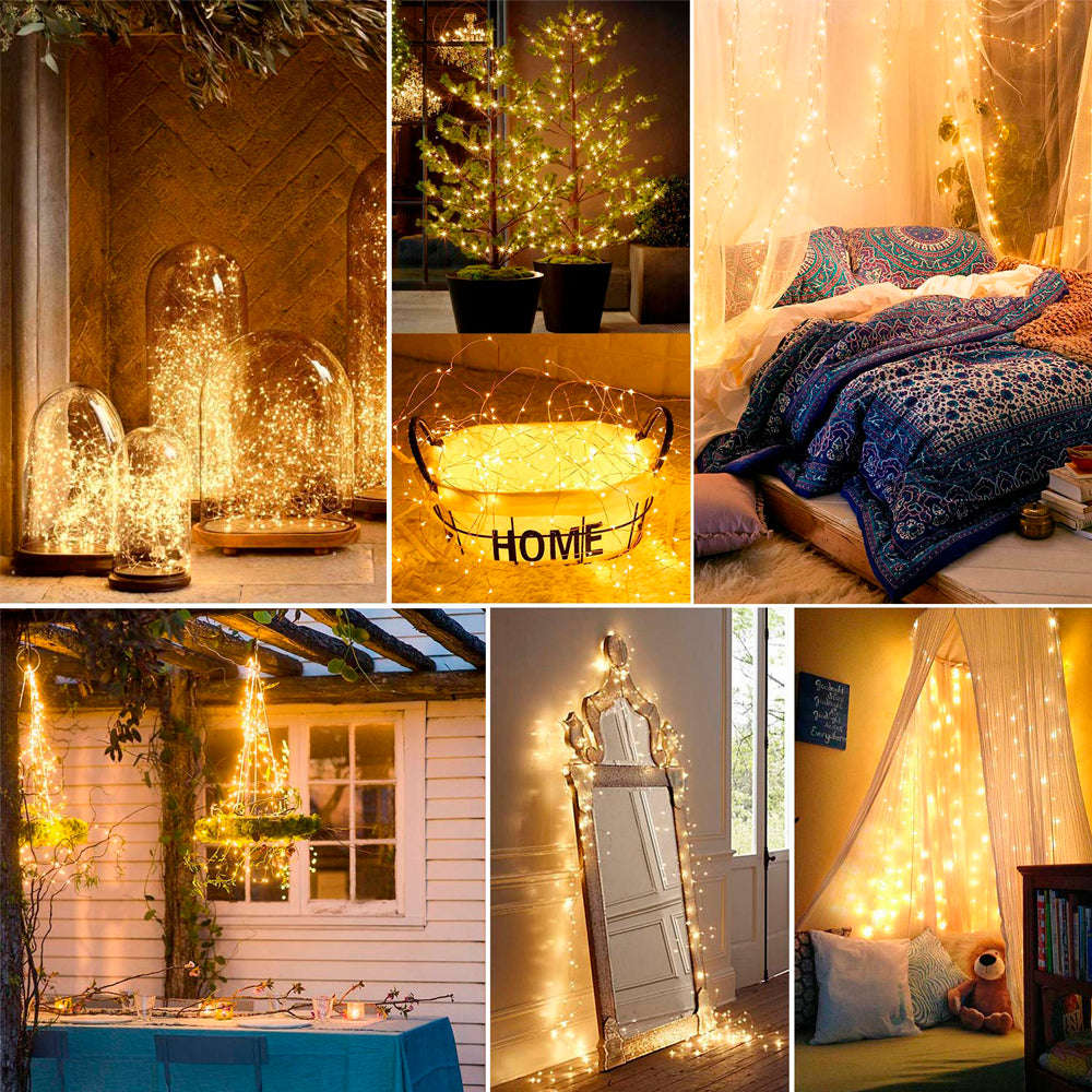 Litehouse 200LED Copper Warm White USB Fairy Lights 20m - LITE02