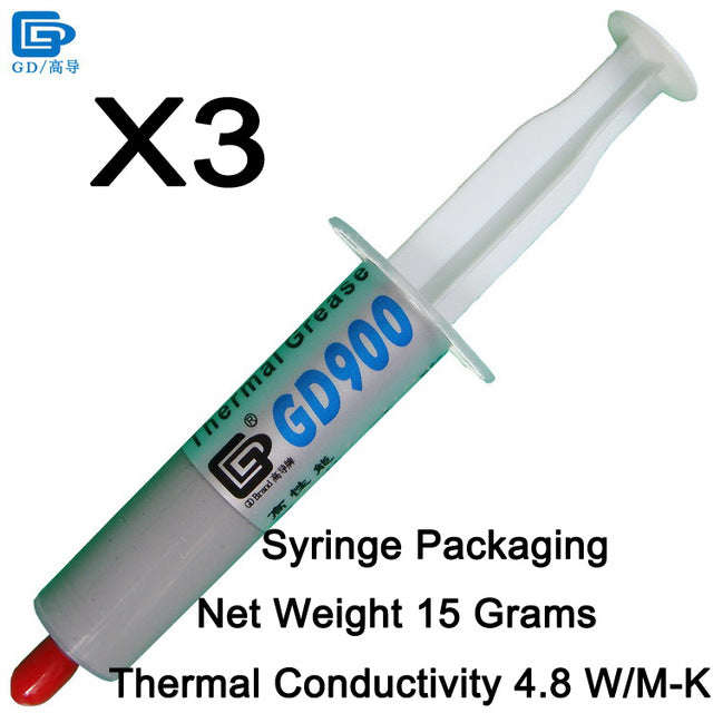 GD900 Thermal Conductive Grease Paste Silicone Plaster Heat Sink Compound H... - GD900-SY15 3 Pieces