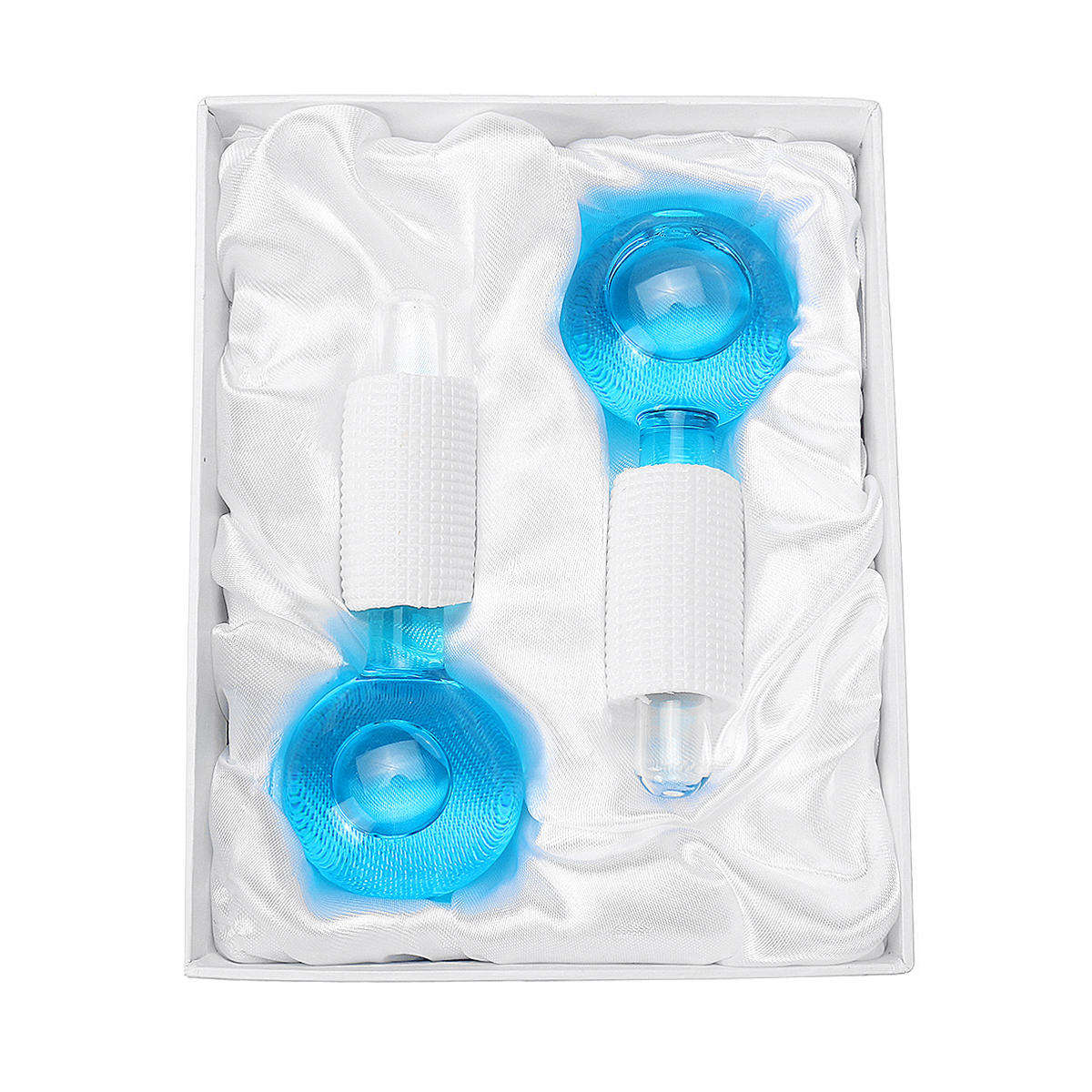 2Pcs/Kit Beauty Ice Ball Hockey Facial Tightening Energy Cold Compress Skin Manual Massager Handh...
