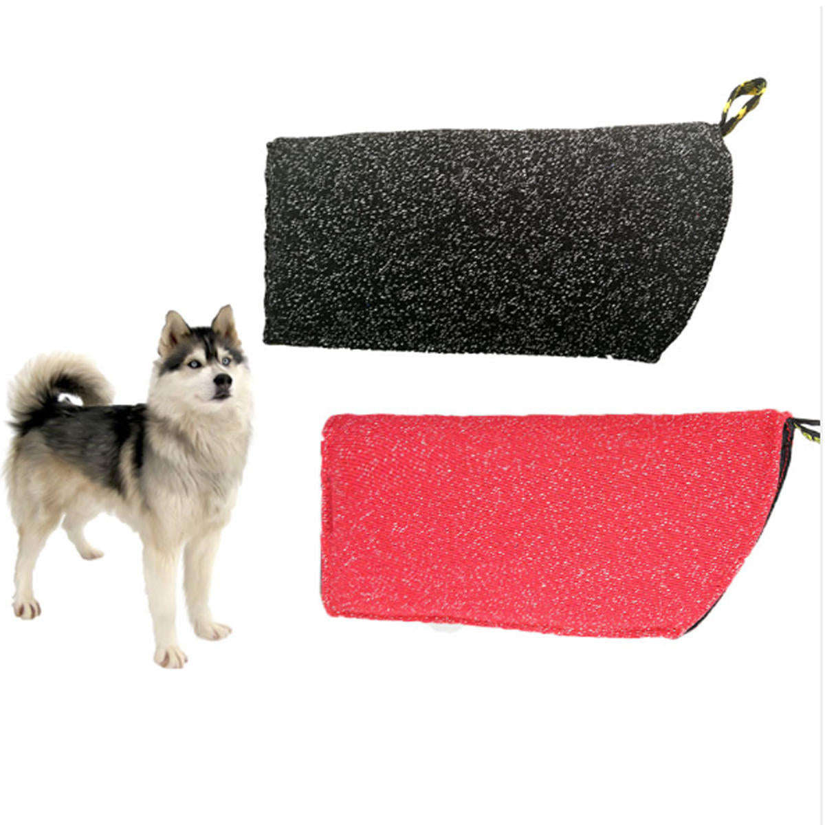 Jute Dog Bite Arm Sleeve Guard  for Training Guard Dog Chewing Protection - Red