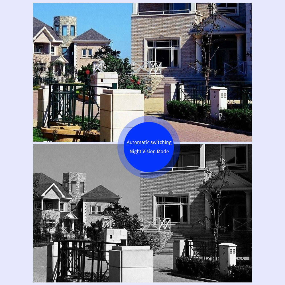 GUUDGO 24 LED +3HD Lenses Full color 1080P Camera Night Vight 355 PTZ 4X Zoom Rotation Outdoor Ca...