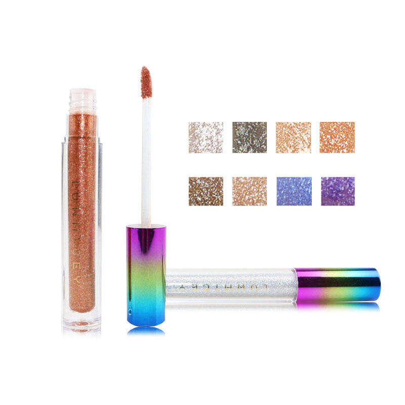 8 Colors Colorful Shimmer Glitter Liquid Eye Shadow Eye Makeup Long-Lasting - 1