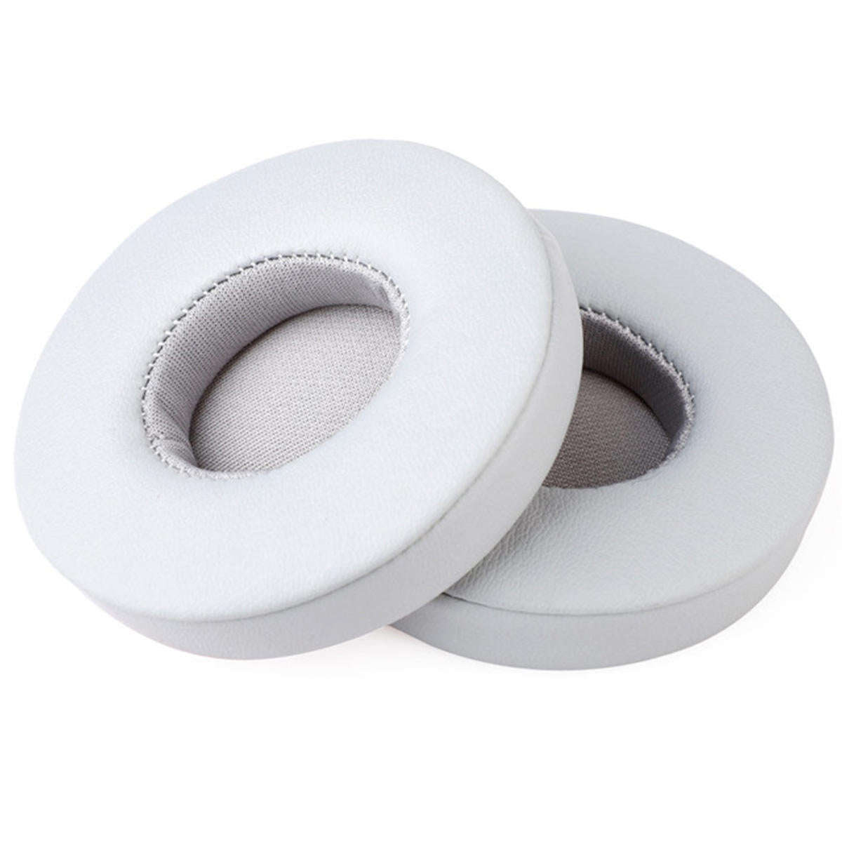 2Pcs Replacement Ear Pads Soft Cushion Cover Earmuff for Beats Solo 2 Headphone - White