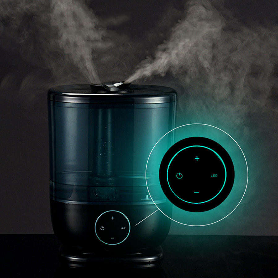 Bakeey 25W 5.8L Cool Mist Humidifier Humidifier for Bedroom Quiet Mist Humidifi... - Black / US Plug