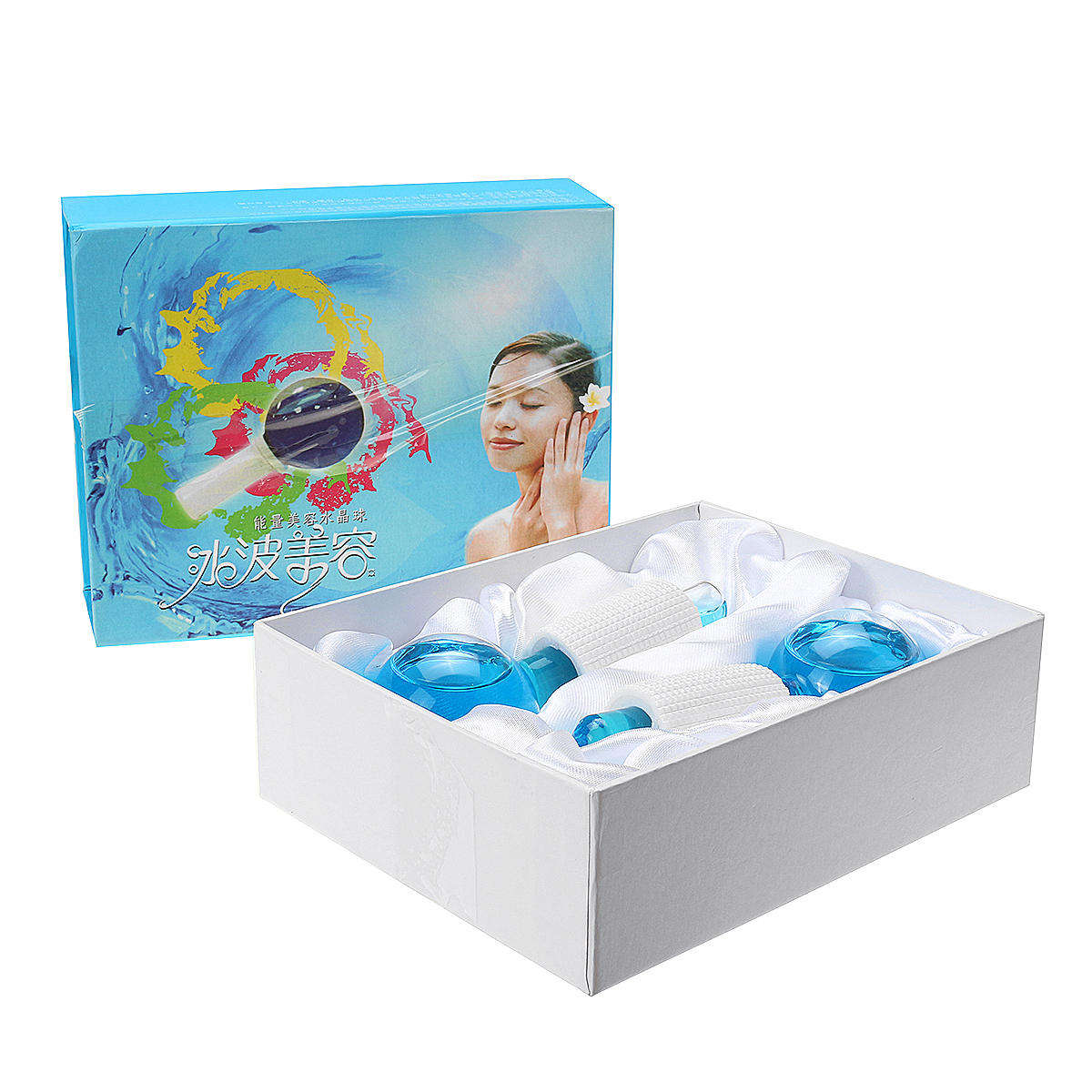 2Pcs/Kit Beauty Ice Ball Hockey Facial Tightening Energy Cold Compress Skin Manual Massager Handh...