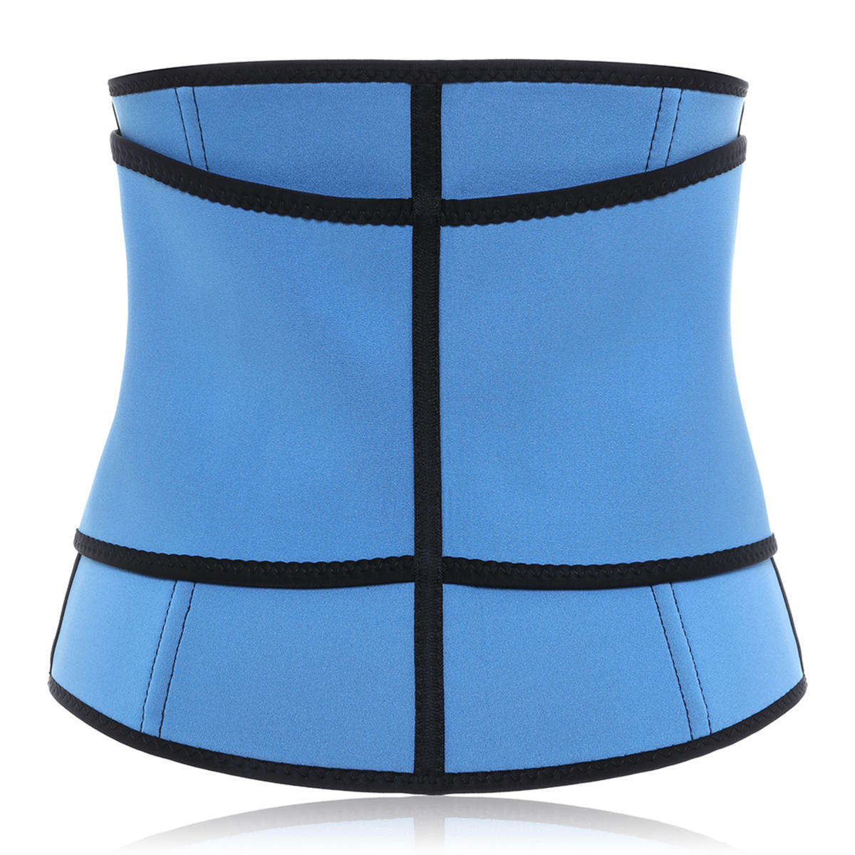 Sport Women Waist Tummy Girdle Zipper Belt Corset Body Shaper Trainer Control - Grey S