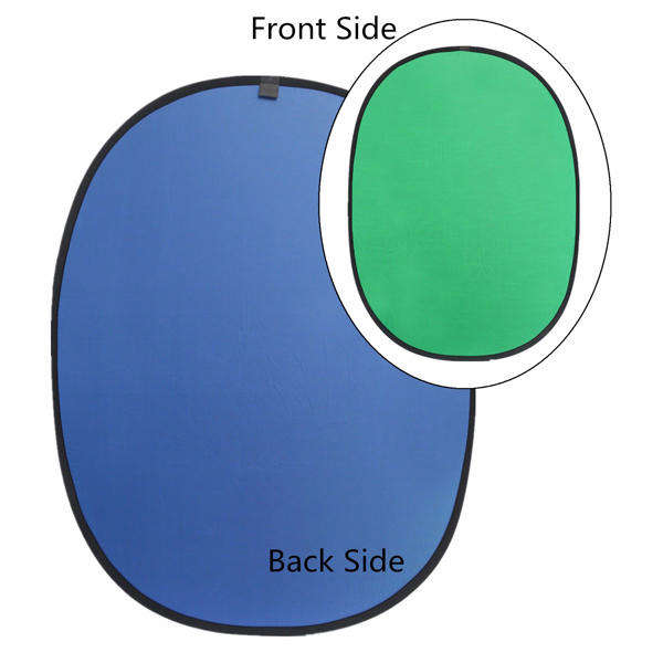 Green/Blue 2-in-1 Background Panel Popup Backdrop Reversible Collapsible Screen