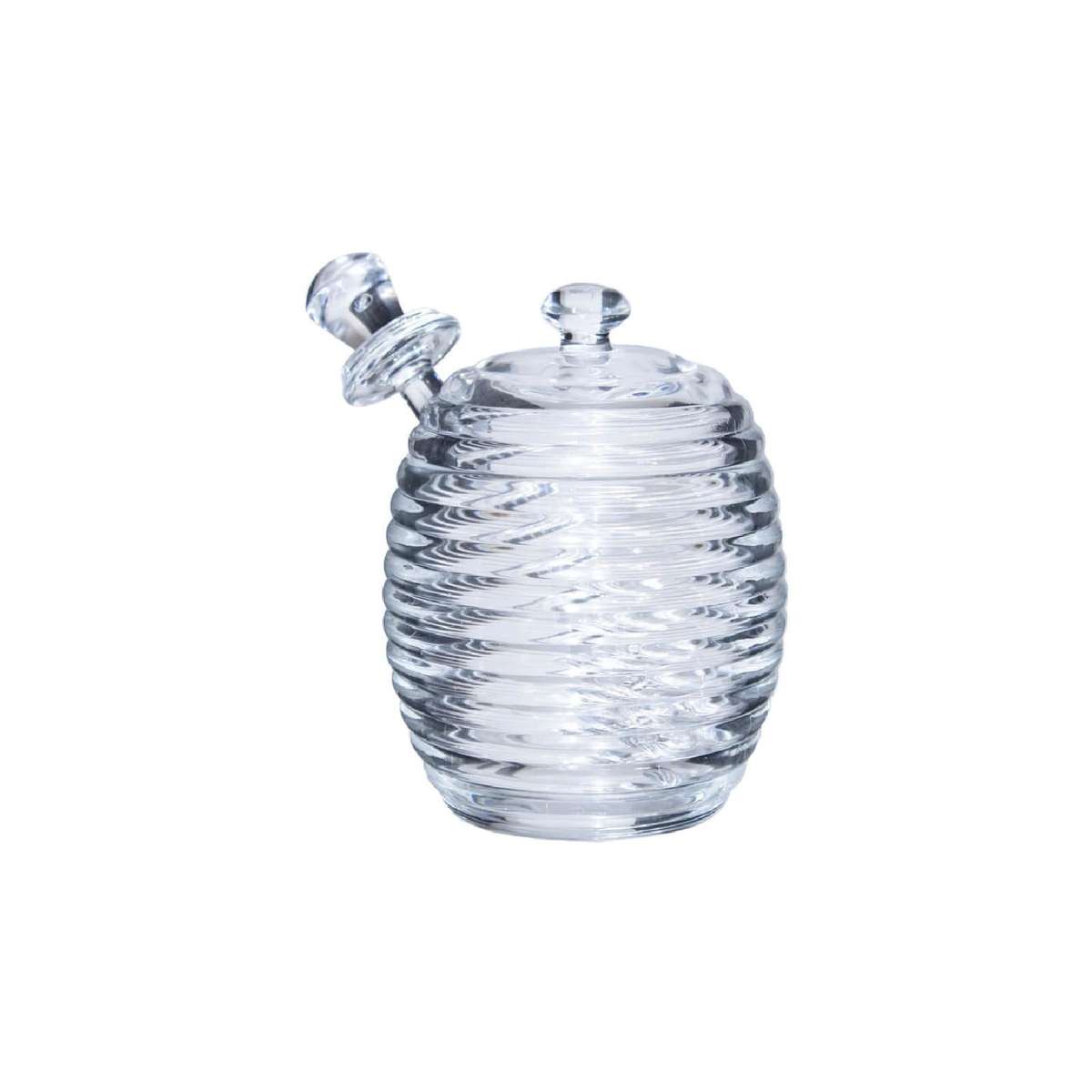 Honey Pot with Lid & Dipper