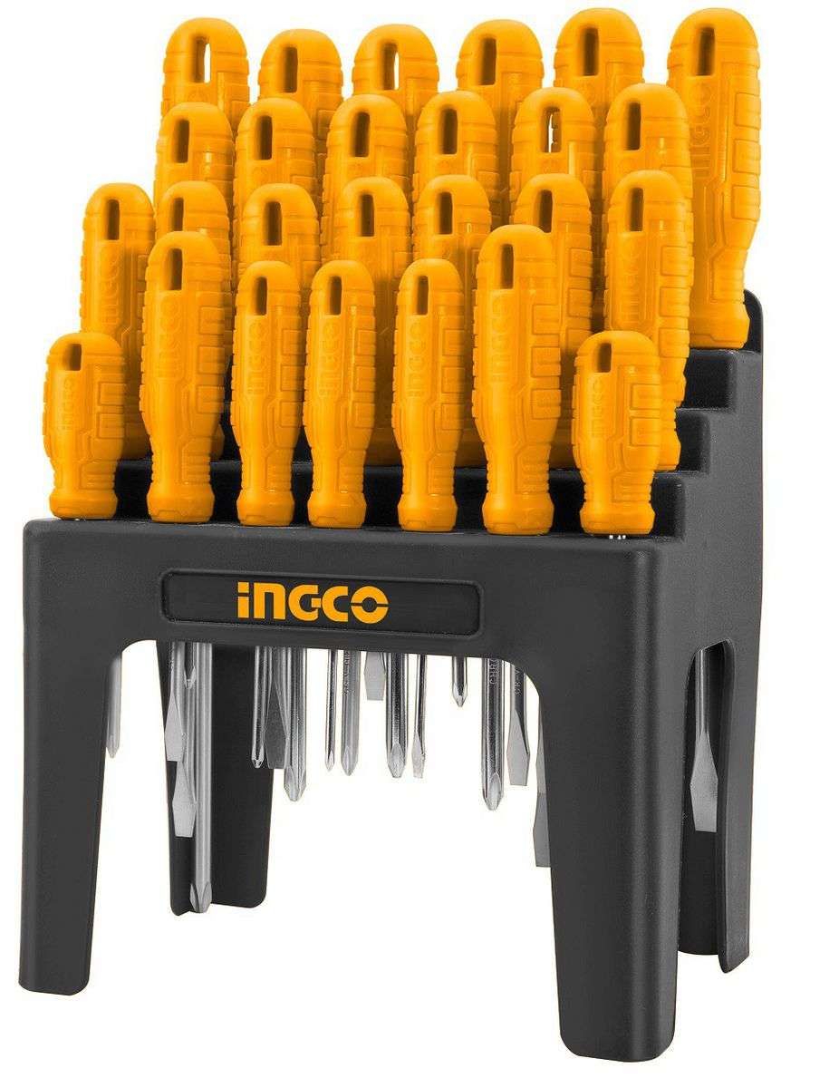 Ingco Screwdriver Set (26 Piece) With Plastic Frame