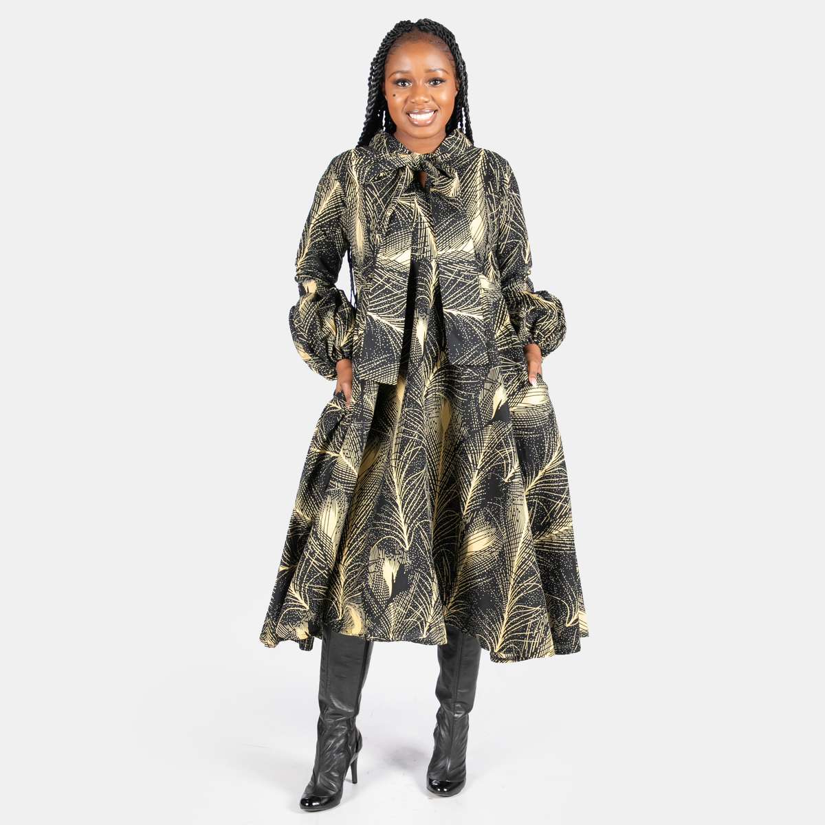 Ladies Magauta Dress - Black