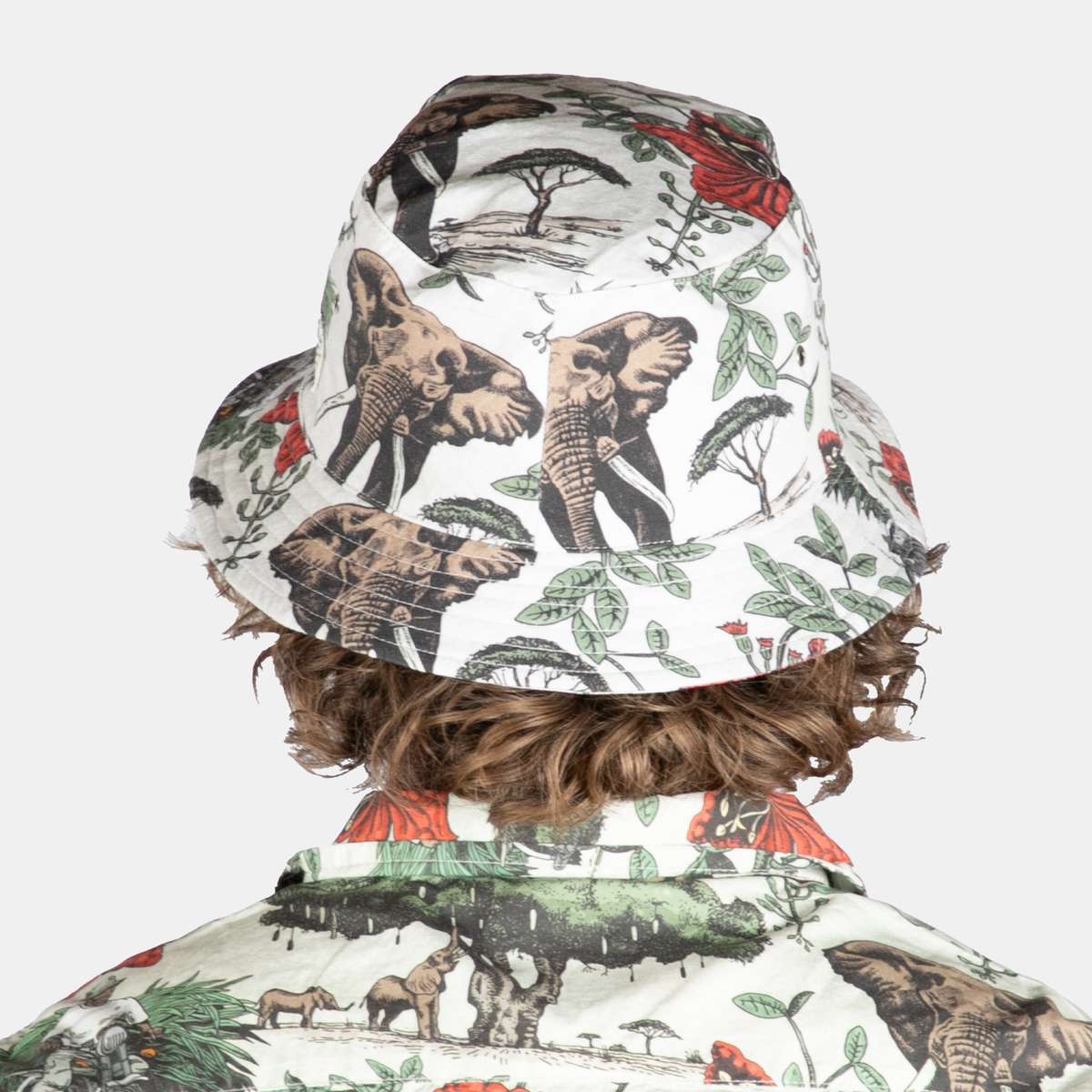 Men's Sausage Tree  Bucket Hat - Stone