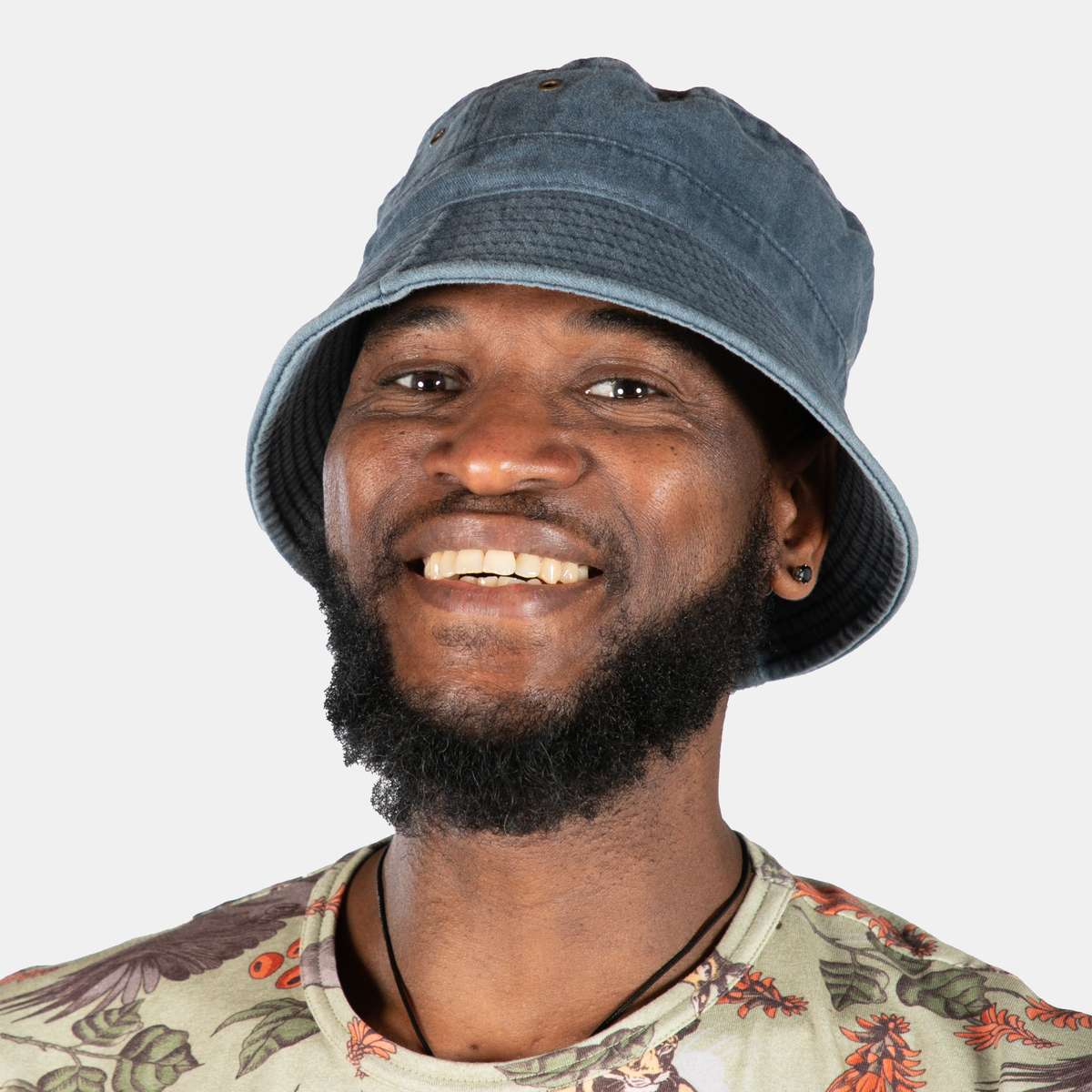 Men's African Sun Bucket Hat  - Blue