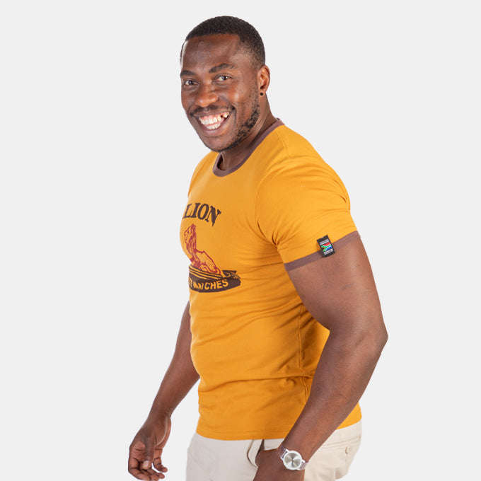 Men's Heritage Lion Matches T-Shirt - Mustard