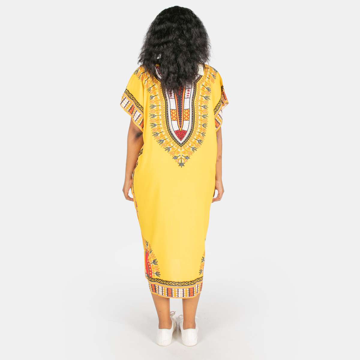 Ladies' Slim fit Kaftan - Yellow