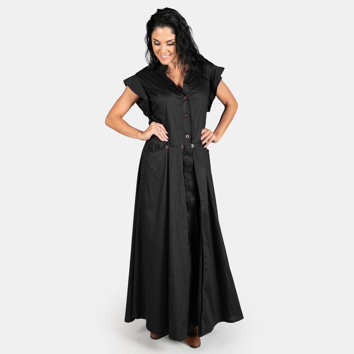 Ladies' Origami Dress - Black