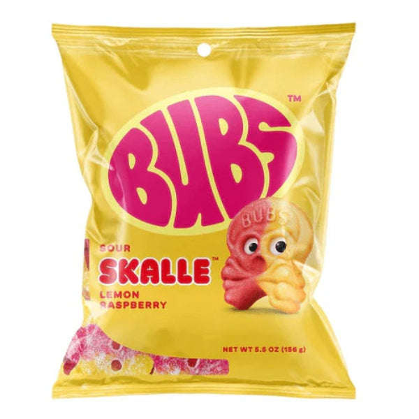 Bubs Swedish Candy Sour Lemon Raspberry 156g