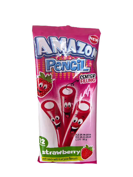 Amazon Pencil Sour Strawberry 80g