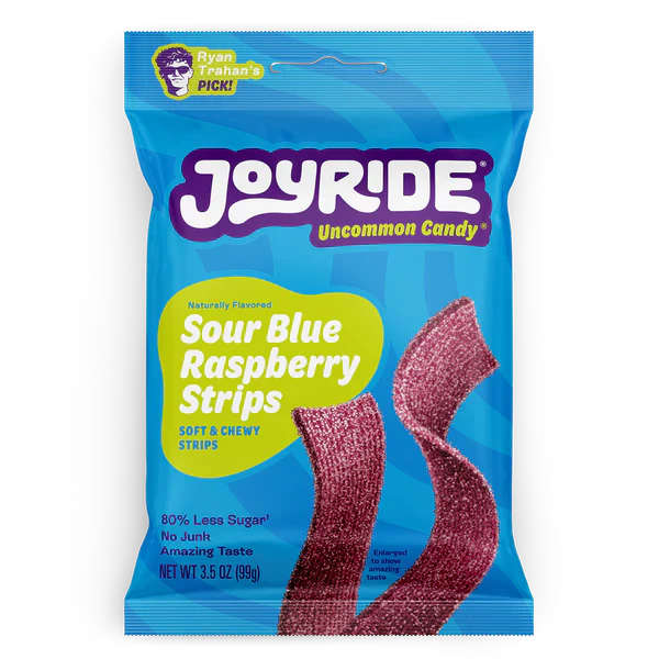 Joyride Sour Blue Raspberry Strips by Ryan Trahan 48g