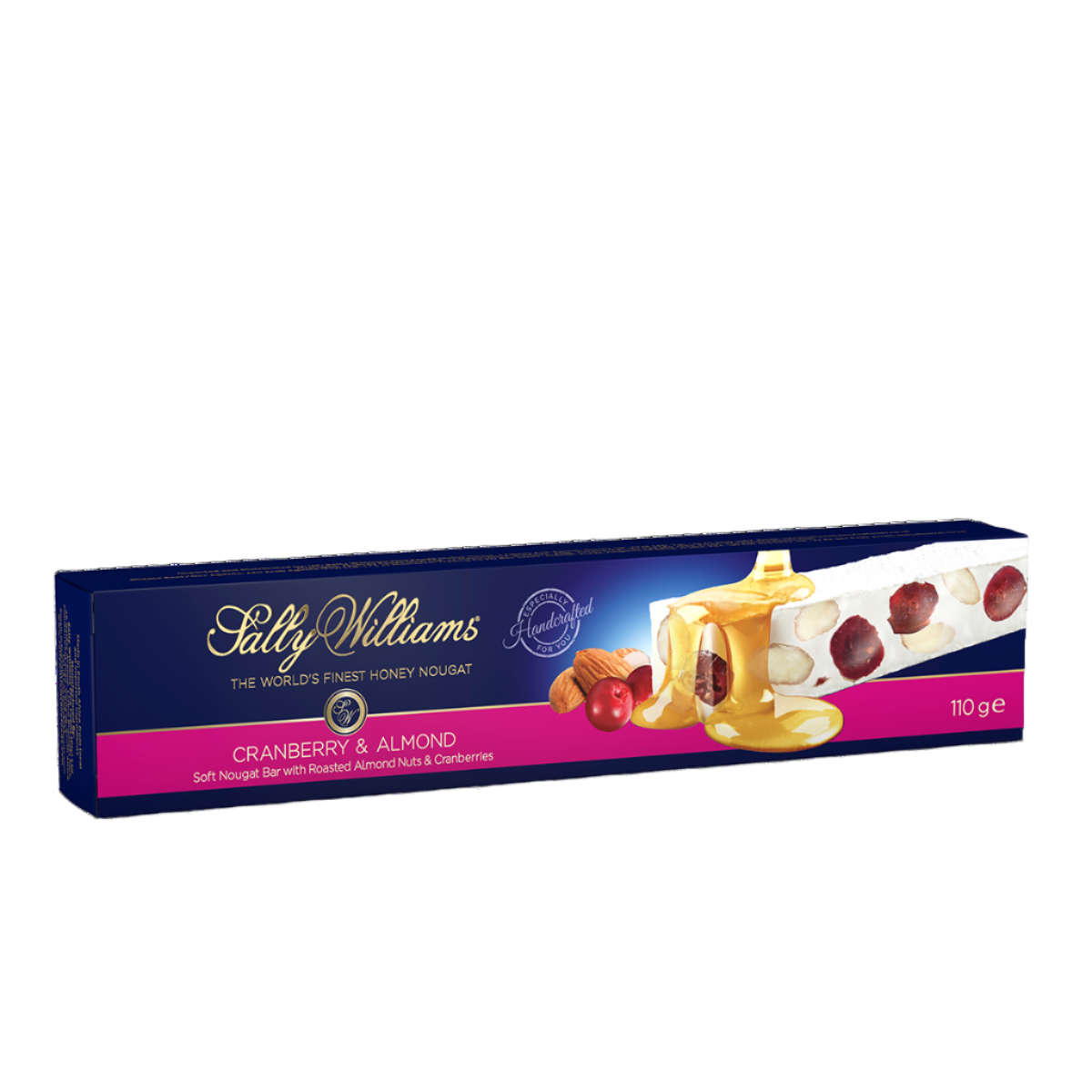 Sally Williams Nougat 45g Gift Box & 110g Bars - 110g Bar / Cranberry/Almond