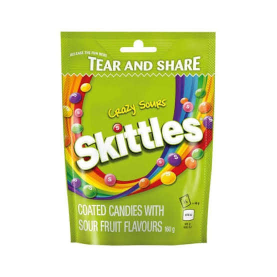 Skittles Assorted 160g - Crazy Sours