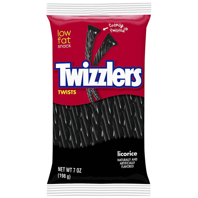 Twizzlers Black Licorice Twists (198g)