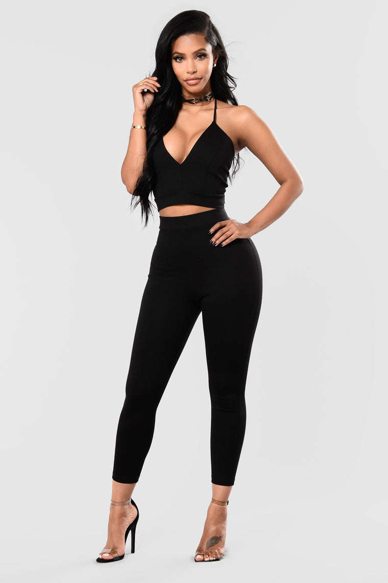 FASHIONNOVA - Believe Me Set - Black (M, L, XL)