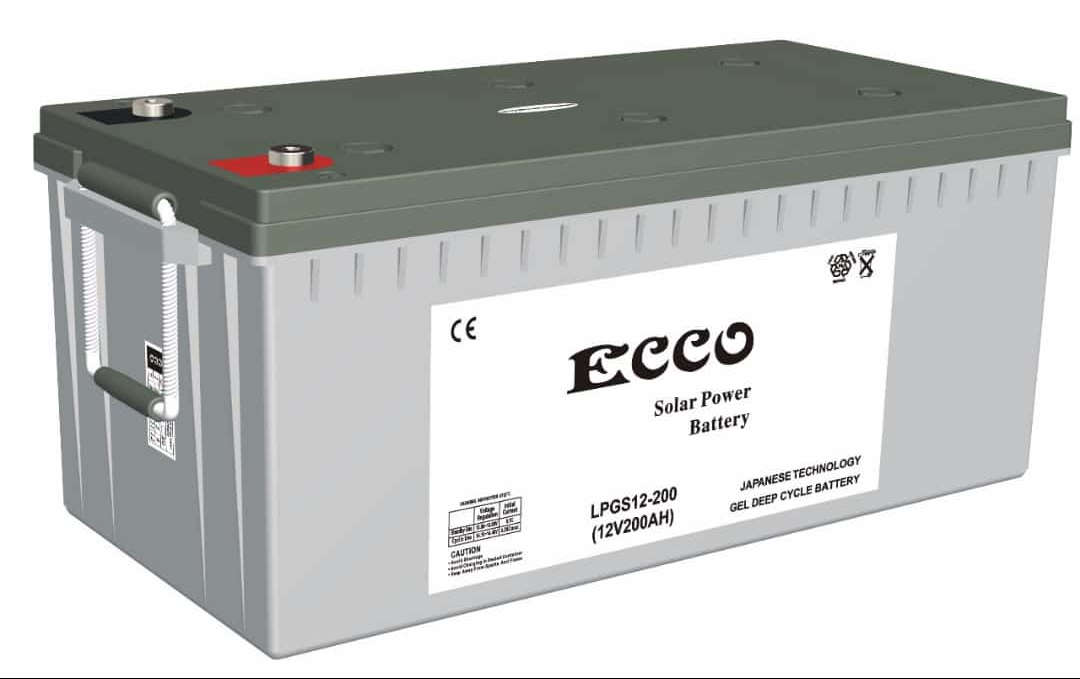 200ah 12v ecco deep cycle gel battery