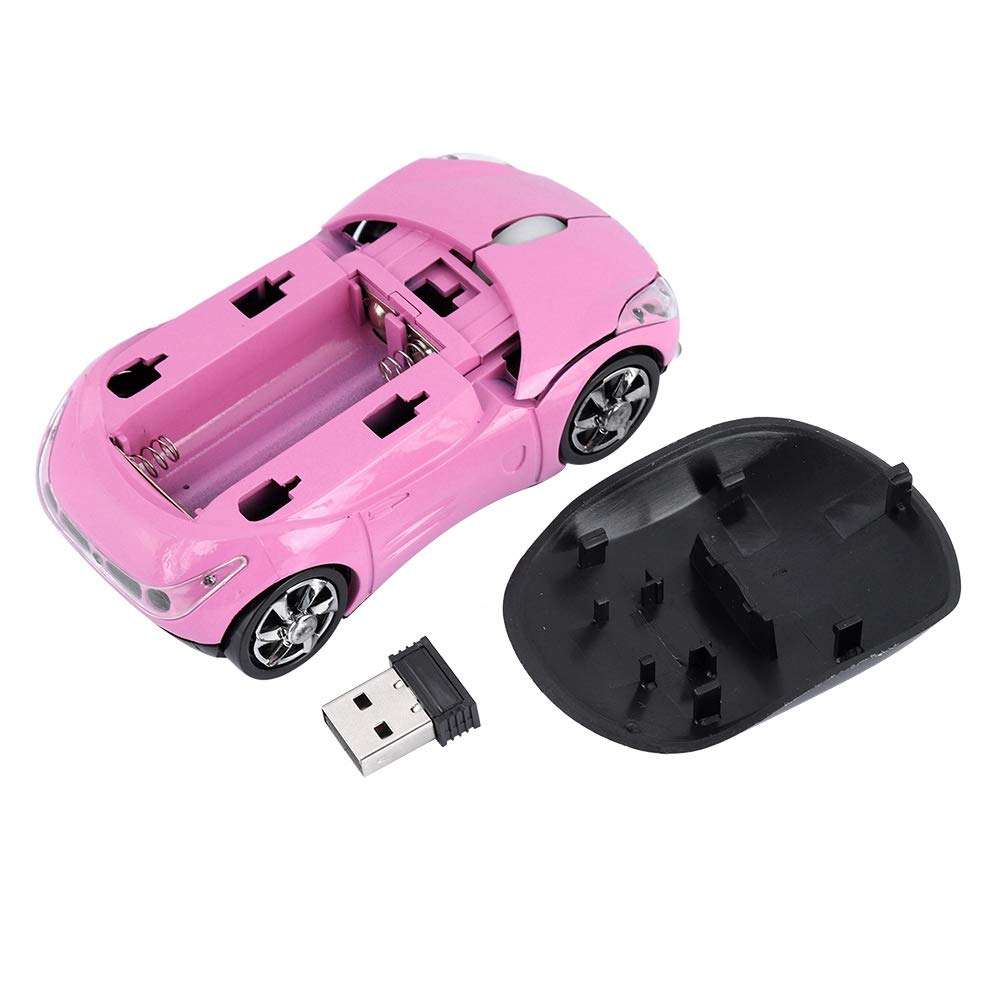 Bewinner Wireless Mouse for Kids, 2.4G Wireless Mouse with USB Receiver, Car Wireless Mouse Bluet...