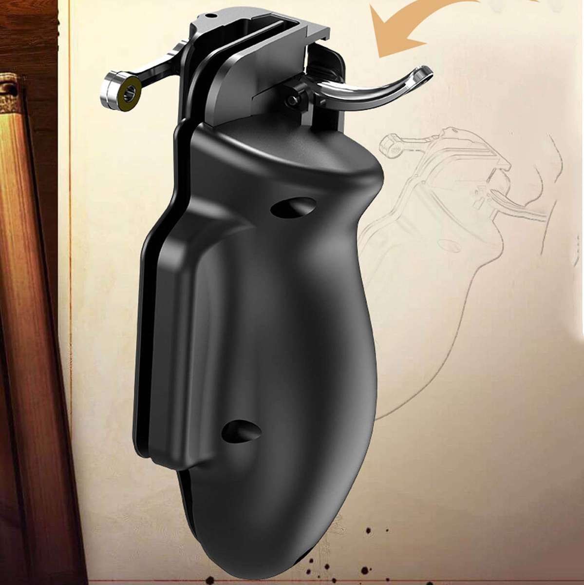 CE RONSHIN H2 Gamepad PUBG Mobile Trigger Shooter Controller Joystick for iPad Android iOS