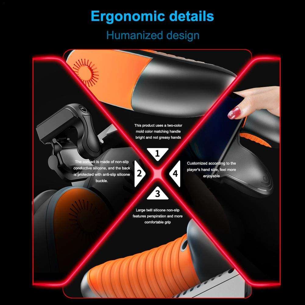 PUBG Mobile Controller, Auto High Frequency Click Mobile Game Controllers Trigger for PUBG/Fortni...