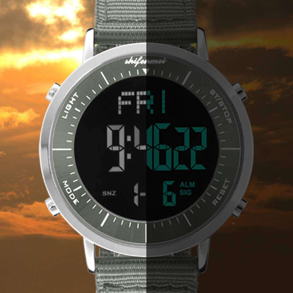 Digital Watches Unisex, shifenmei Multifunction Cool Chronograph Alarm Stopwatch Calendar Watches...