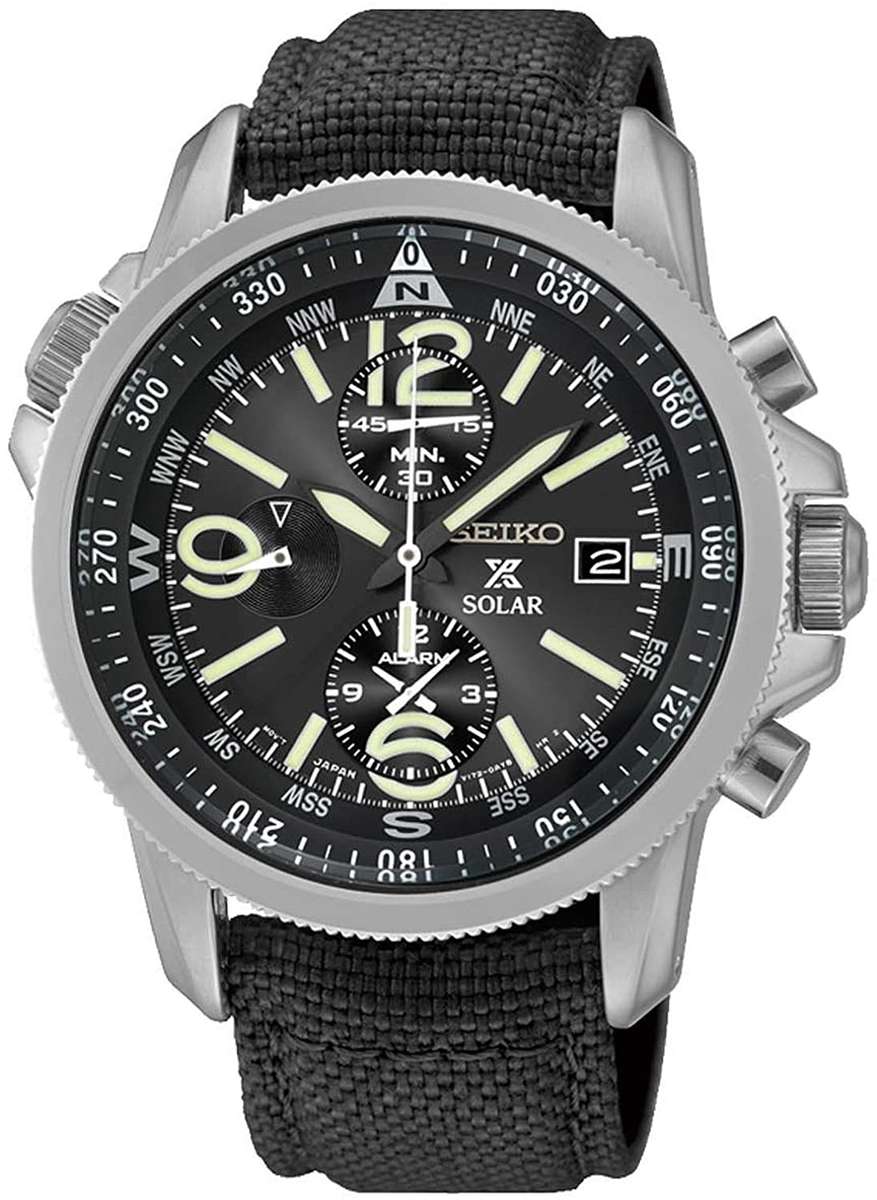 Seiko Prospex Solar Military Alarm Chronograph SSC293P2 Men's Watch