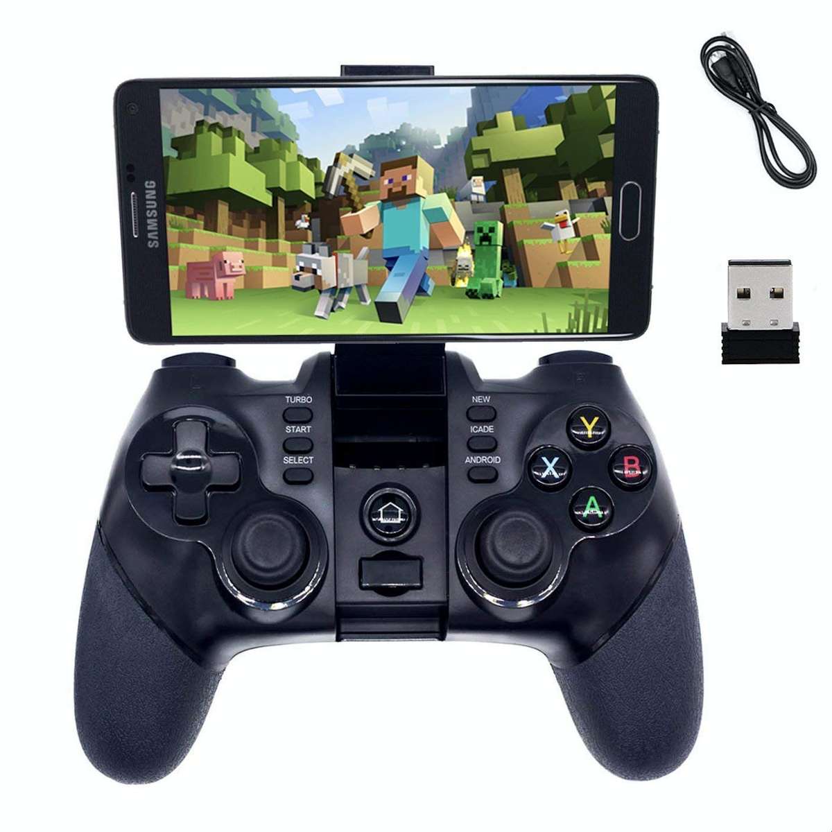 2.4G Wireless Bluetooth Android Game Controller?BRHE Mobile Gaming Controller Wired Gamepad for A...