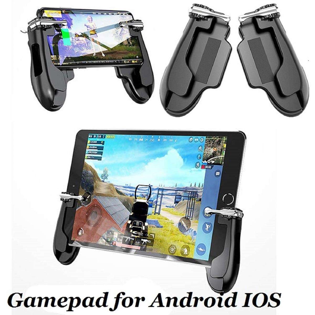 CE RONSHIN H2 Gamepad PUBG Mobile Trigger Shooter Controller Joystick for iPad Android iOS