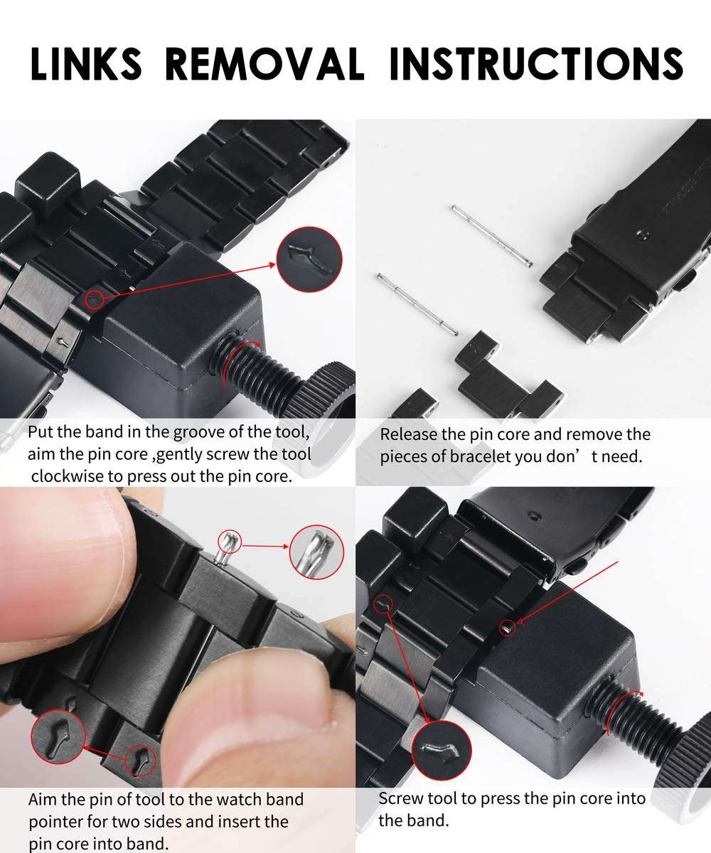 20mm 22mm 24mm Solid Stainless Steel Watch Band Silver 316L Push Button Hidden Bracelet Watch Str...