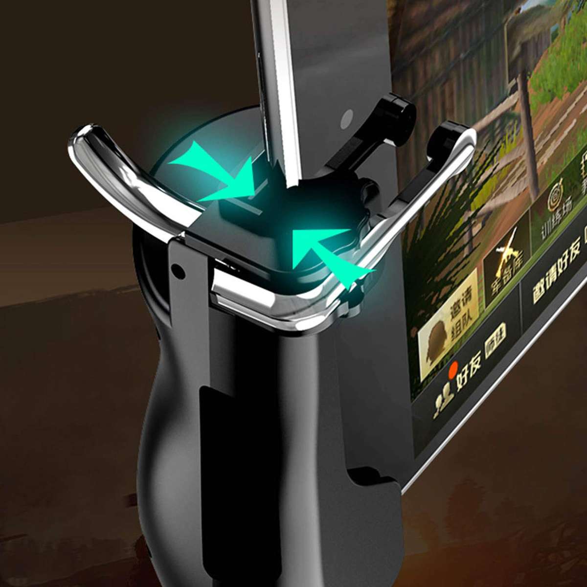 CE RONSHIN H2 Gamepad PUBG Mobile Trigger Shooter Controller Joystick for iPad Android iOS