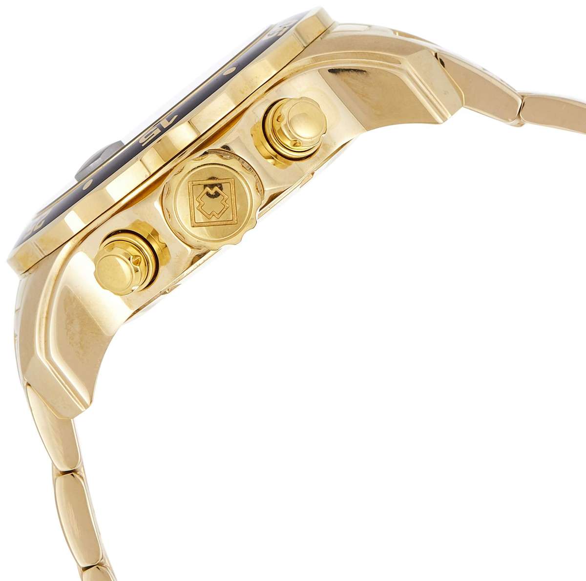 Invicta Men's 0072 Pro Diver Collection Chronograph 18k Gold-Plated Watch, Gold/Black