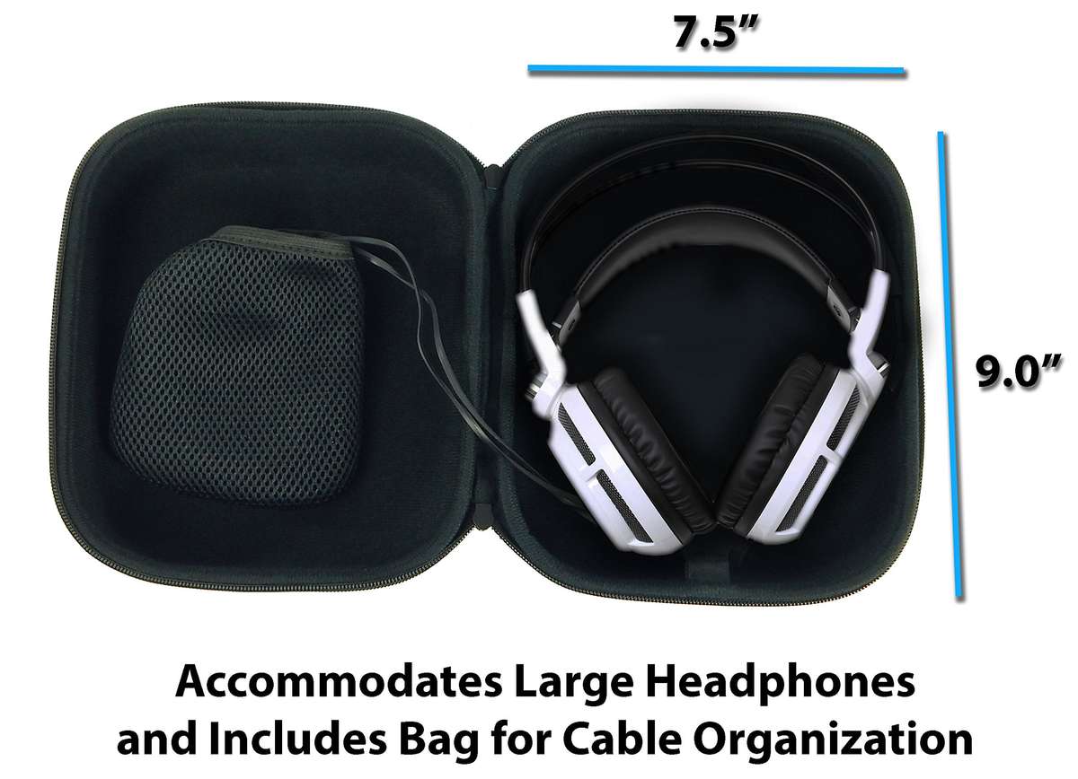 CASEMATIX Protective Gaming Headset Storage Case Compatible with Sennheiser Pc Game One, Pc363d, ...