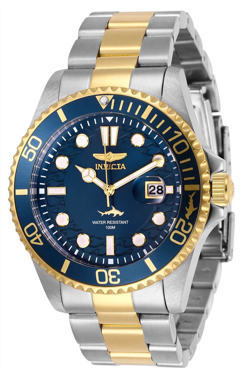 Invicta Men's Pro Diver Quartz Watch with Stainless Steel Strap, Two Tone, 22 (Model: 30021)
